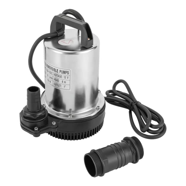 Nedsænkelig Pumpe, 160W Effekt, 6000L/H Flow Rate,12V