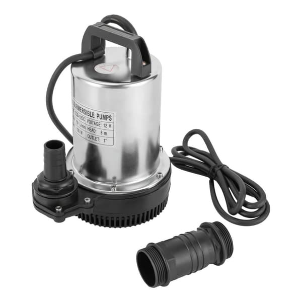 Nedsænkelig Pumpe, 160W Effekt, 6000L/H Flow Rate,12V