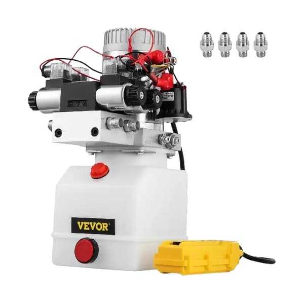 Hydraulinen voimapaketti, 12V DC-moottori, 4,5L säiliö, maksimi paine 3200 PSI