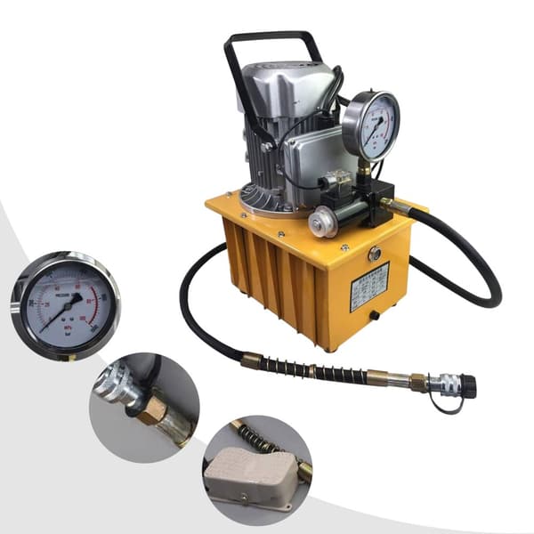 Sähkökäyttöinen hydraulipumppu, 750W teho, 290PSI - 10152PSI painealue, yksitoiminen