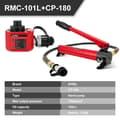 Pikkukuva 2 / 2: Hydraulinen käsipumppu, 700kg/cm² paine, monipuolinen öljykapasiteetti,RMC-101L ja CP-180