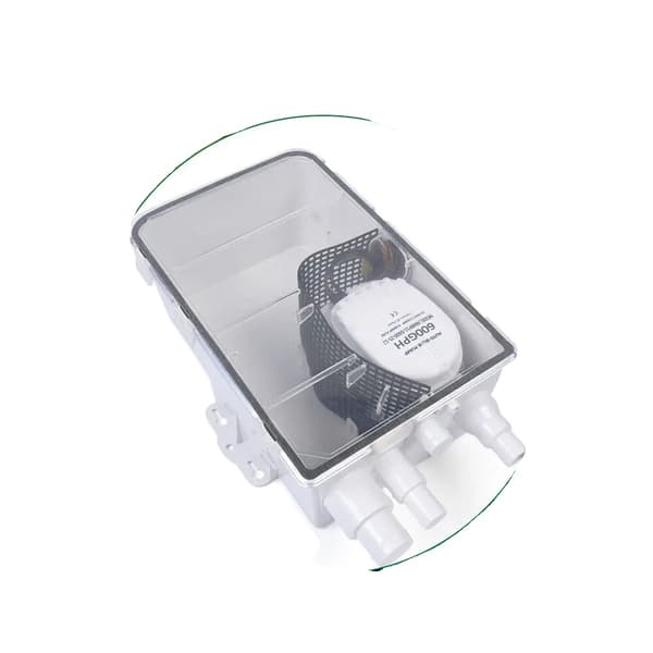 Brusebundspumpe, DC, 600 GPH flow rate, automatisk kontrol,12V, EU