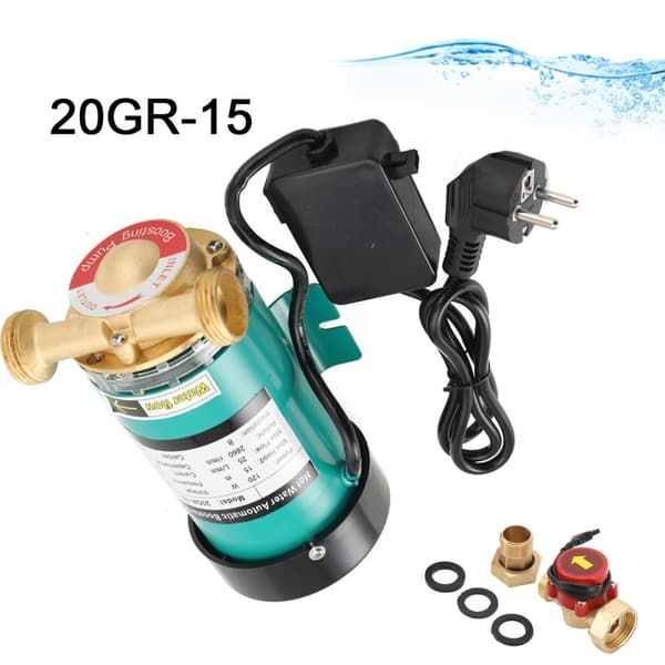 Vandtrykksforstærkerpumpe, 120W effekt, 25L/min flowrate