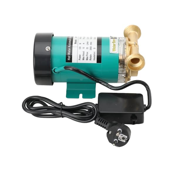 Vandtrykksforstærkerpumpe, 120W effekt, 25L/min flowrate