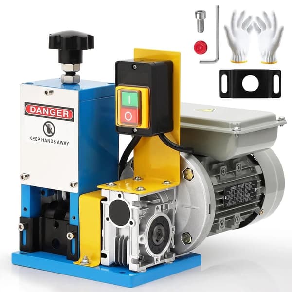 Elektrisk Kabelavskalarmaskin, Avskalningsdiameter 1,5-25 mm, Snabb avskalningshastighet 60 fot/minut,Blå