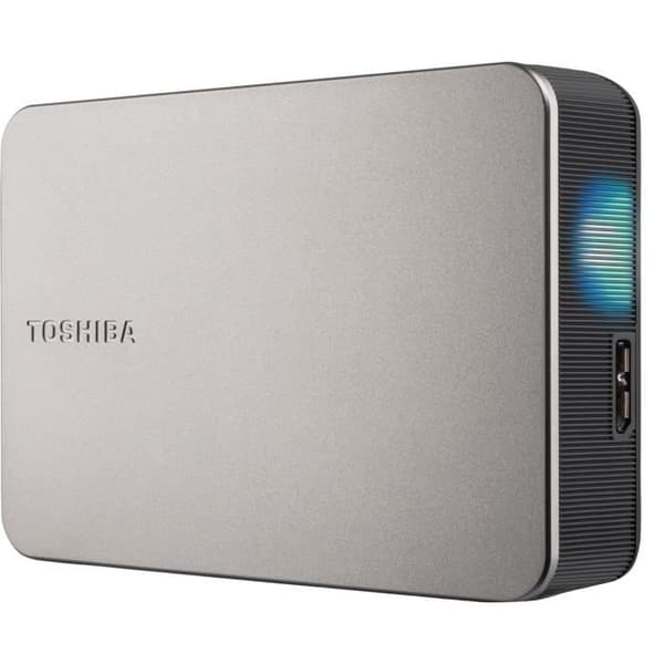 LAGRING, HDD, Externa HDD, Toshiba Canvio Flex HDD Ext 4tb Varm Silver