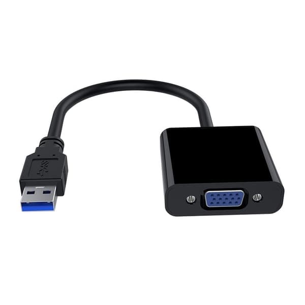 USB 3.0 VGA Adapteriin - Musta