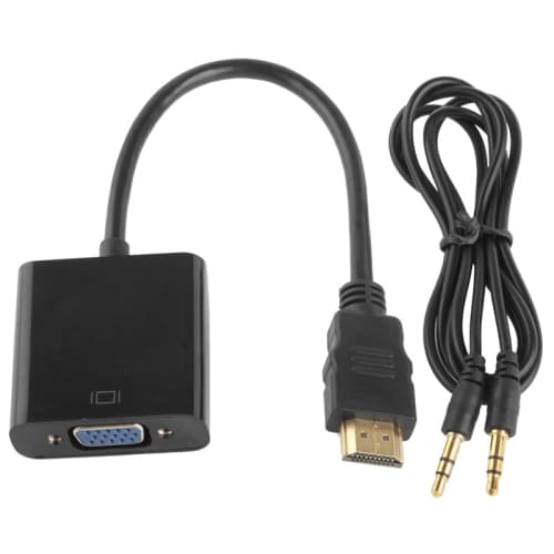 HDMI til VGA Adapter med Audio Input