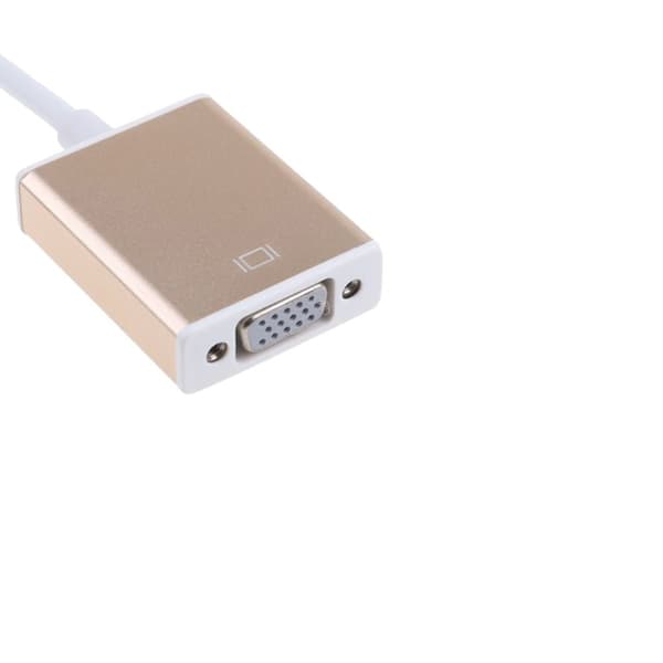USB 3.1 Type C Adapter til VGA (Full HD) - Guld