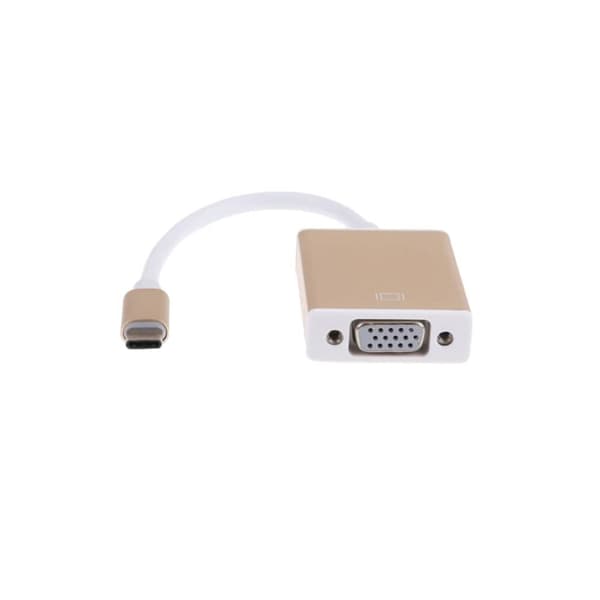 USB 3.1 Type C Adapter til VGA (Full HD) - Guld