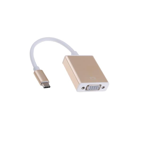 USB 3.1 Type C Adapter til VGA (Full HD) - Guld