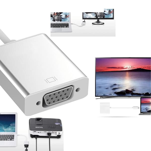 Nopea USB-C-VGA-sovitin – peili näyttöön