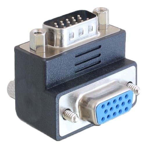 Delock Adapter VGA male / female 90° angled