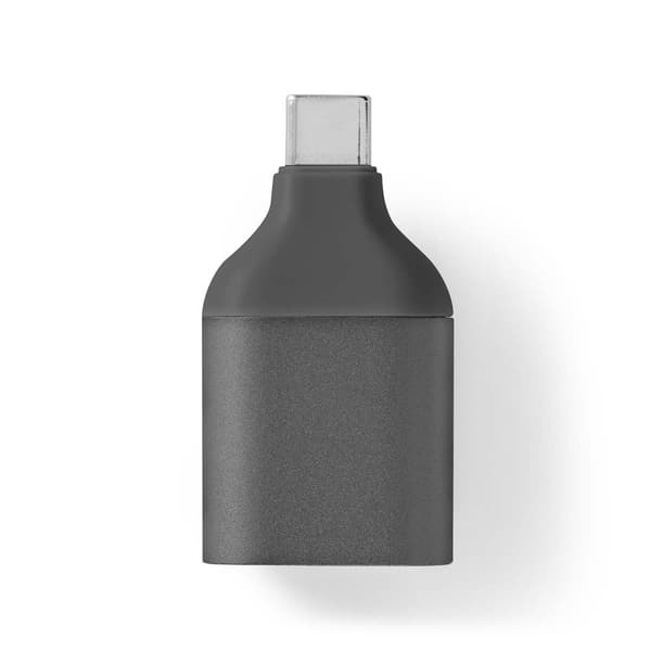 Nedis USB-C™ Adapter | USB 3.2 Gen 1 | USB-C™ Han | VGA Hun | Full HD 1080p | Runde | Nikkelplateret | Grå / Sort | Konvolut
