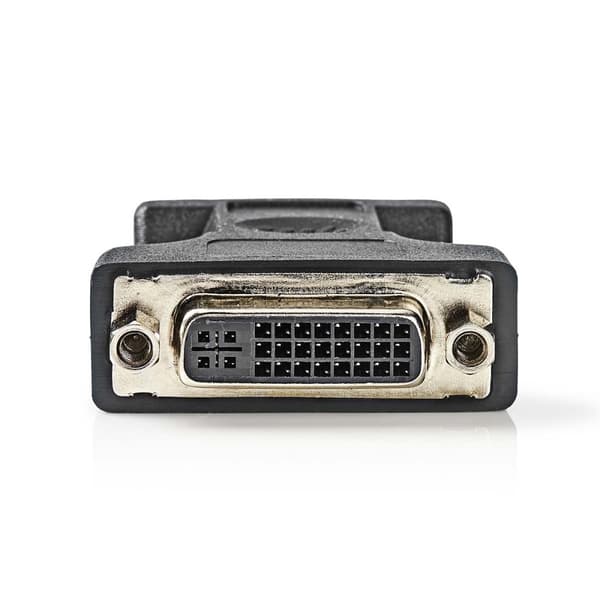 Nedis VGA-adapter | VGA Hane | DVI-I 24+5-Pin Hona | Nickelplaterad | Rak | ABS / Metall | Svart | Blister