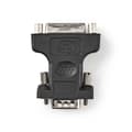 Miniatyrbild 2 av 6: Nedis VGA-adapter | VGA Hane | DVI-I 24+5-Pin Hona | Nickelplaterad | Rak | ABS / Metall | Svart | Blister