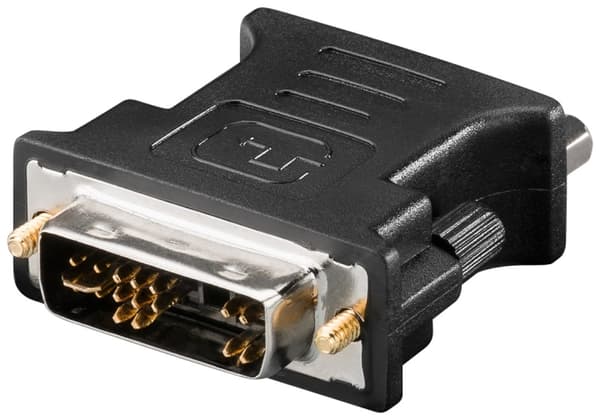 Goobay Skjermadapter DVI-A/VGA DVIA-plugg (12 + 5 pinner) &gt; VGA-kontakt (15-pinners)