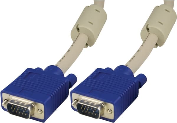 DELTACO Monitorkabel RGB HD15 han-han 20m, uden pin 9