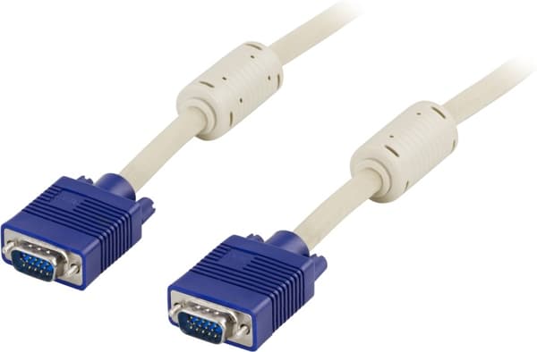 DELTACO skjermkabel RGB HD15 output-15 output,1m