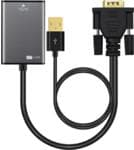 MicroConnect - HDMI-adapter - HDMI / VGA - USB, HD-15 (VGA) til HDMI (W) - 15 cm - sort - aktiv, 1080p understøttelse