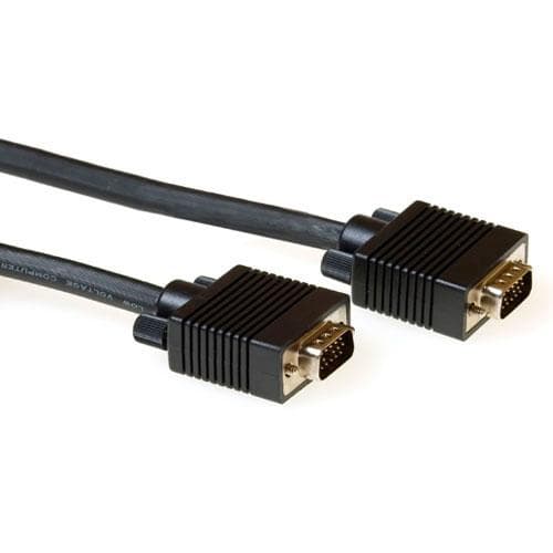 ACT 20 meter högpresterande VGA-kabel hane-hane svart. Längd: 20 m Vga kabel gjuten hd15m/m 20,00m (AK4273)