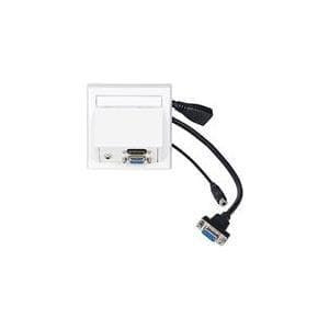 VivoLink Wall Box VGA, HDMI + 3,5 mm AUD med Thorsman Wall Box, WI221192 (med Thorsman Wall Box) Vit