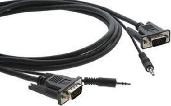 Kramer C-MGMA/MGMA Series C-MGMA/MGMA-10 - VGA / ljudkabel - HD-15, Mini-Phone Stereo 3,5 mm (M) - HD-15, Mini-Phone Stereo 3,5 mm (M ) - 3,0 m - gjut