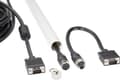 Miniatyrbillede 1 af 3: Renkforce VGA tilslutningskabel VGA 15pol. Stik, VGA 15-pin. Stik 10,00 m sort RF-4537804 til tom ledningssamling, med ferritkerne VGA-kabel (RF-45378