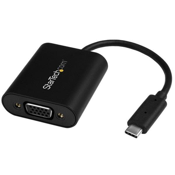 StarTech USB-C-VGA-sovitin esitystilan kytkimellä - 1920x1200 - Ulkoinen videosovitin - USB Type-C - D-Sub