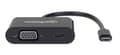 Miniatyrbild 4 av 6: Manhattan USB-C till USB-C (med strömförsörjning) och VGA-omvandlarkabel, 1080p, 5 Gbps (USB 3.2 Gen 1), Thunderbolt 3-kompatibel, 19,5 cm, hane till