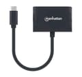 Miniatyrbild 5 av 6: Manhattan USB-C till USB-C (med strömförsörjning) och VGA-omvandlarkabel, 1080p, 5 Gbps (USB 3.2 Gen 1), Thunderbolt 3-kompatibel, 19,5 cm, hane till