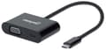 Miniatyrbild 1 av 6: Manhattan USB-C till USB-C (med strömförsörjning) och VGA-omvandlarkabel, 1080p, 5 Gbps (USB 3.2 Gen 1), Thunderbolt 3-kompatibel, 19,5 cm, hane till