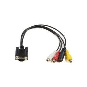 MicroConnect - VGA / S-Video / komposiittikaapeli - HD-15 (VGA) (M) - 4-nastainen mini-DIN, RCA (F) - 30 cm