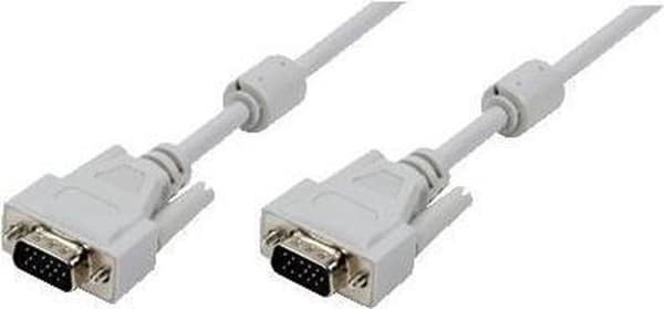 Logilink - VGA (D-Sub) till VGA (D-Sub) - 5 m - Grå