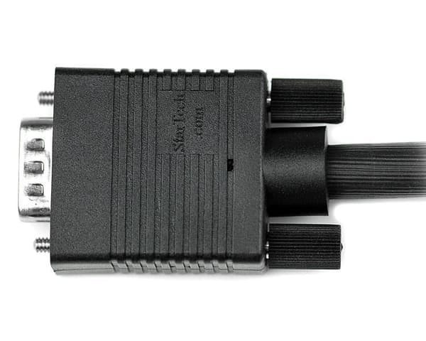 StarTech.com 5m VGA-skärmkabel - Koaxial HD15-videokabel - M/M - VGA-kabel - HD-15 (VGA) (M) till HD-15 (VGA) (M) - 5m - gjuten - Svart