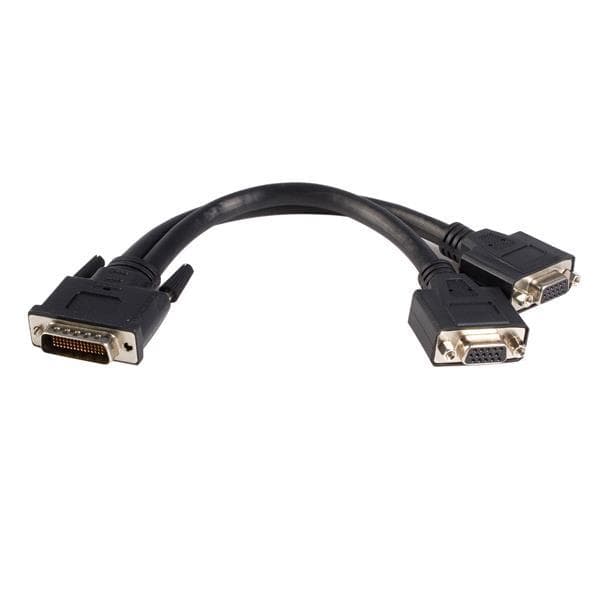 StarTech.com DMS-59 Adapter Y-kabel - DMS59 LFH59 (DMS60/LFH60) (han) 59 pin til 2 x VGA (hun) 15 pin - splitter - kabellængde 30 cm