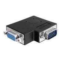 DeLOCK Adapter VGA han / hun 90° vinklet - VGA adapter - HD-15 (M) - HD-15 (W) - Vingeskruer (65345)