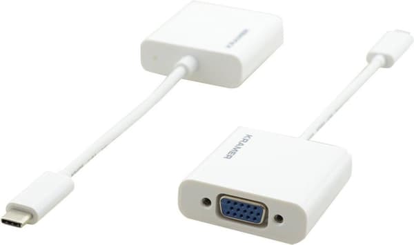 Kramer Electronics ADC-U31C/GF, 0,17 m, USB Type-C, VGA (D-Sub), han, hun, lige
