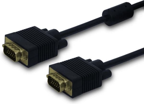 Savio CL-29 VGA kabel 1,8 m VGA (D-Sub) Sort