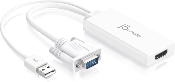 j5create JDA214-N VGA til HDMI Video Audio Adapter