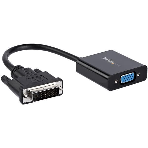 StarTech.com DVI-D till VGA aktiv videoadapter/omvandlarkabel - 1920x1200 - Videoomvandlare - Svart (DVI2VGAE)