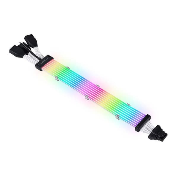 Lian Li Streamer Plus V2 12VHPWR 3x 8- till 16-polig förlängningskontakt - 335 mm, 8 LED-skenor