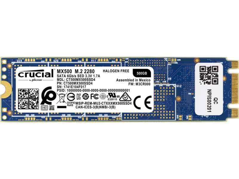 Crucial SSD M.2 500 GB MX500 Box Crucial CT500MX500SSD4