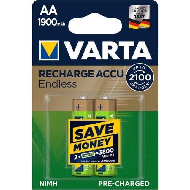 Varta Akku NiMH Mignon AA1 1900mAh Blister (2er Pack) 56676 101 402