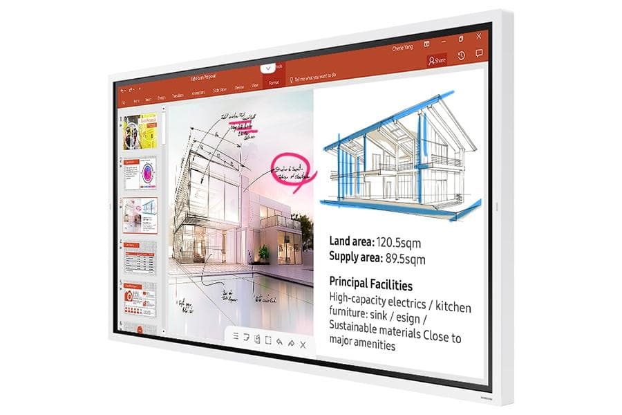 Samsung LH65WM Flip 165 cm (65) LED-Display Touchscreen LH65WMRWBGCXEN