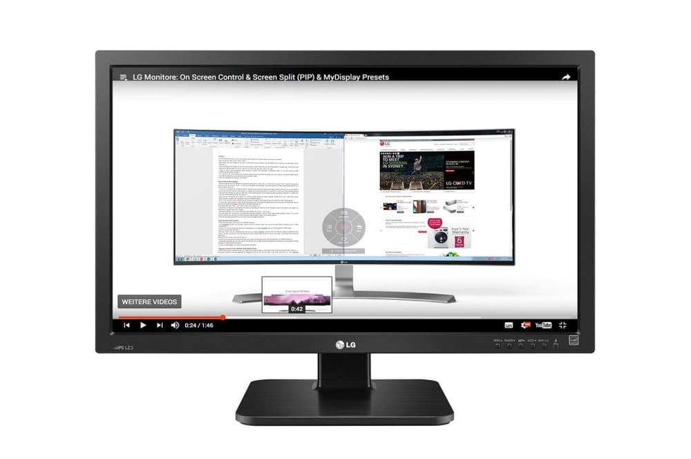 LG 24 24BK55WY-B DSUB,DVI,DP black USB IPS 1610 1920x1200 24BK55WY-B