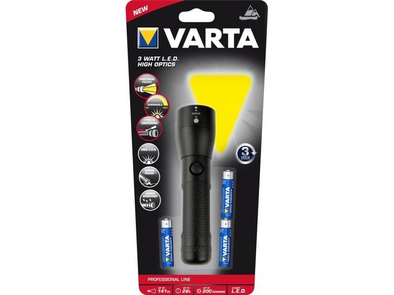 Varta LED Taschenlampe Professional Line High Optics 18810 101 421