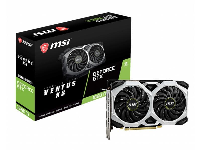 MSI VGA GeForce® GTX 1660 Ti 6GB Ventus XS |V375-063R