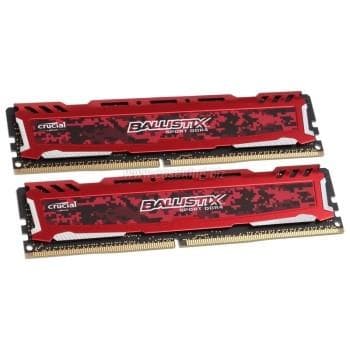 Crucial Ballistix Sport LT series Rot, DDR4-3000 CL15 32GB BLS2K16G4D30AESE
