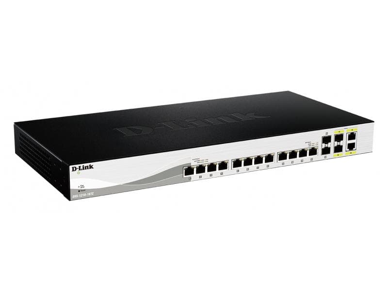 DLINK 16-Port Smart Managed 10G Switch 2x SFP+ 2x - DXS-1210-16TC